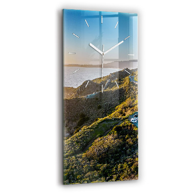 Vertical wall clock The Road to San Francisco