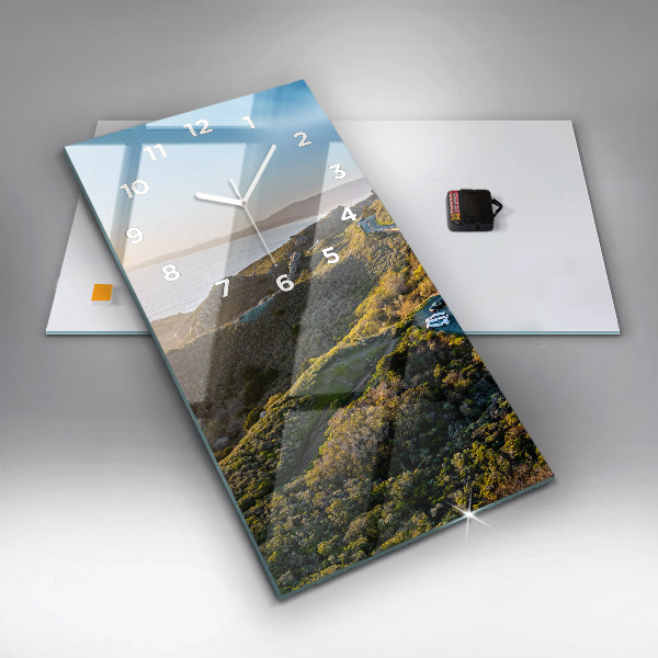 Vertical wall clock The Road to San Francisco