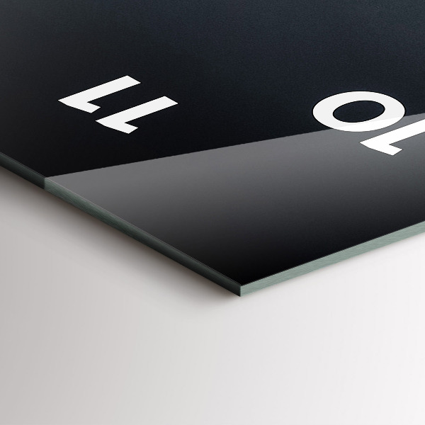 Vertical wall clock San Francisco Bridge at Night