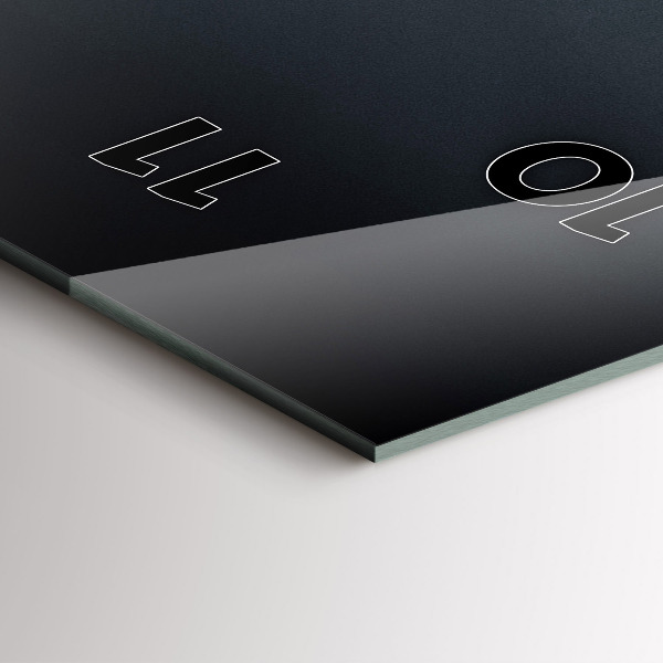 Vertical wall clock San Francisco Bridge at Night