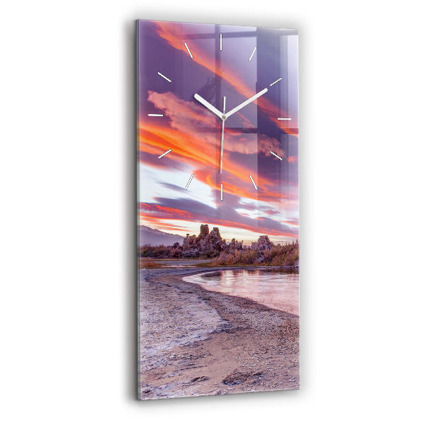 Vertical wall clock California Sunrise