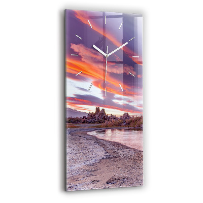 Vertical wall clock California Sunrise