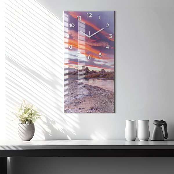 Vertical wall clock California Sunrise
