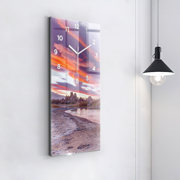 Vertical wall clock California Sunrise