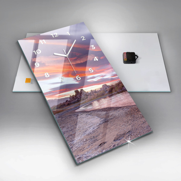 Vertical wall clock California Sunrise