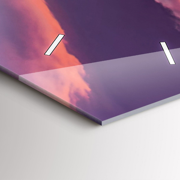 Vertical wall clock California Sunrise