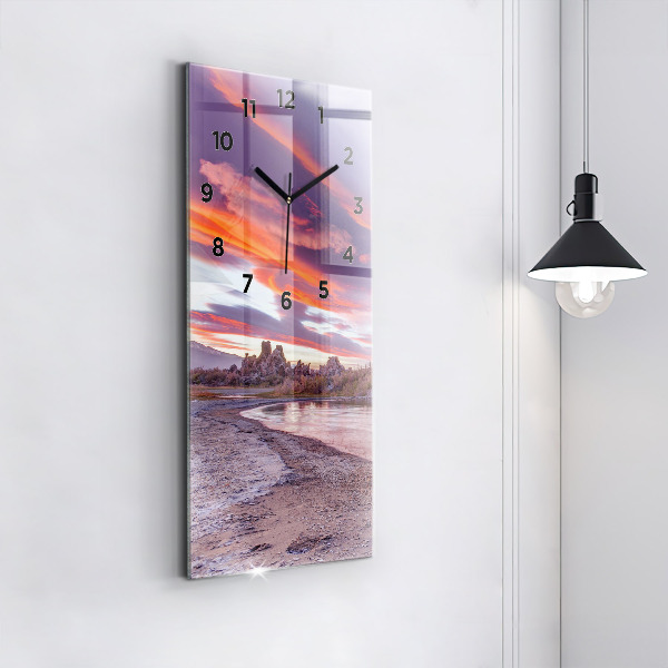 Vertical wall clock California Sunrise