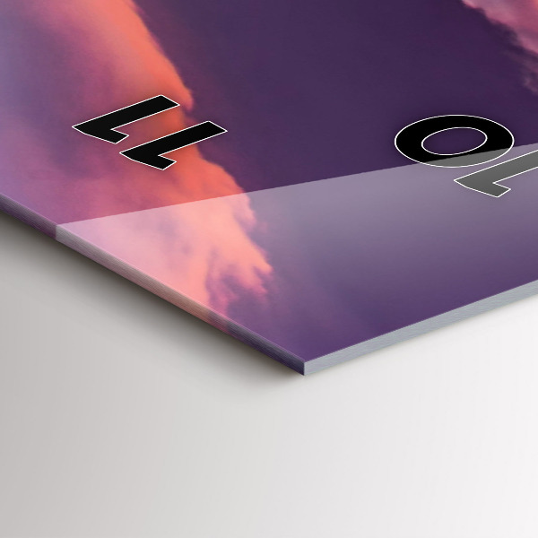 Vertical wall clock California Sunrise