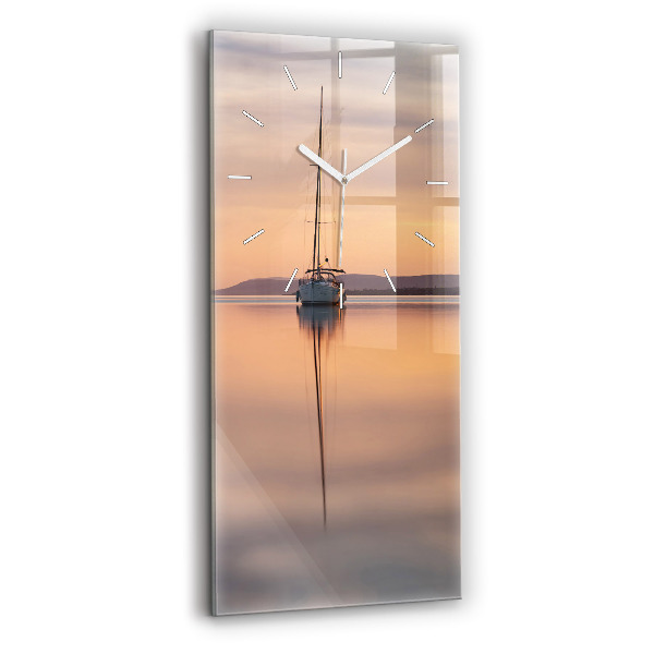 Vertical wall clock Lake Balaton USA