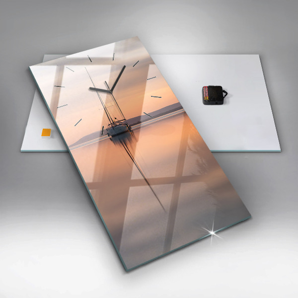 Vertical wall clock Lake Balaton USA