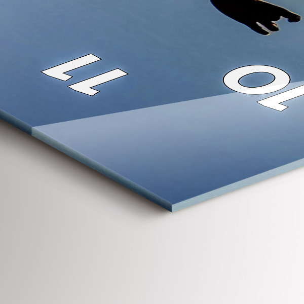 Vertical wall clock Spanish Dance at Sea