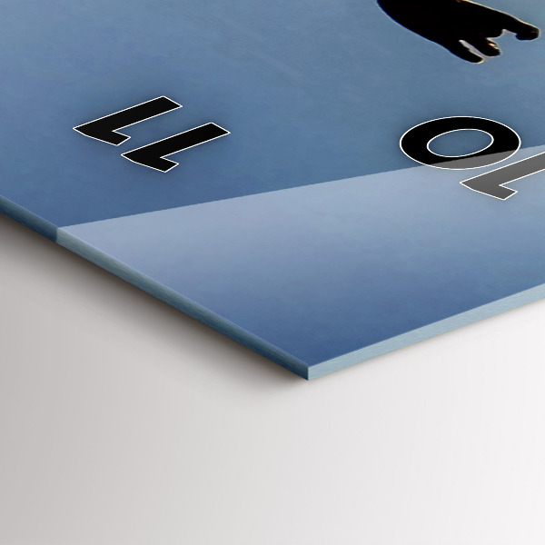 Vertical wall clock Spanish Dance at Sea