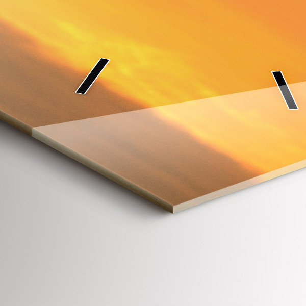 Vertical wall clock Lavender meadow France