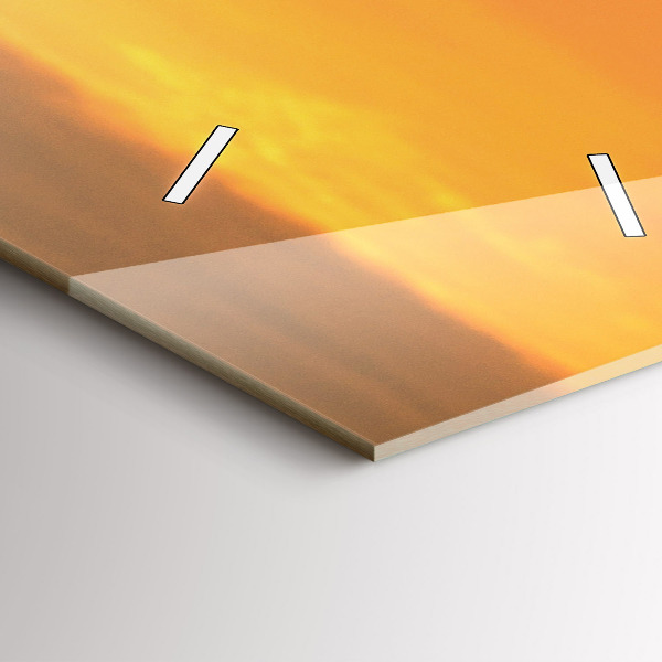 Vertical wall clock Lavender meadow France