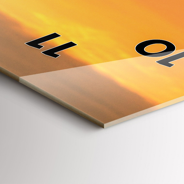 Vertical wall clock Lavender meadow France