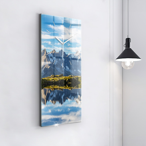 Vertical wall clock Chamonix Valley, French Alps