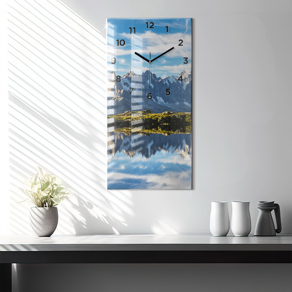 Vertical wall clock Chamonix Valley, French Alps