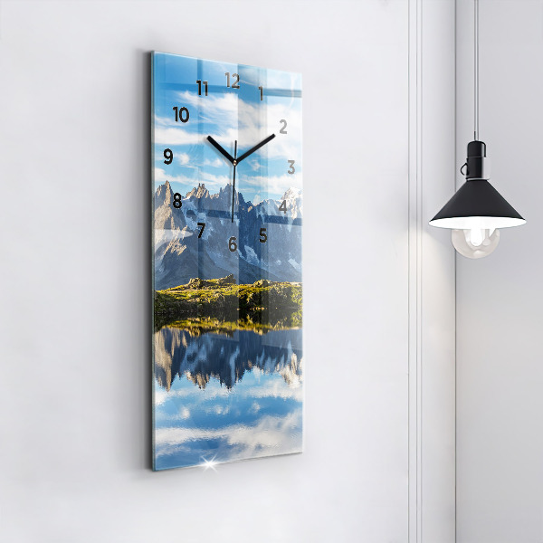 Vertical wall clock Chamonix Valley, French Alps