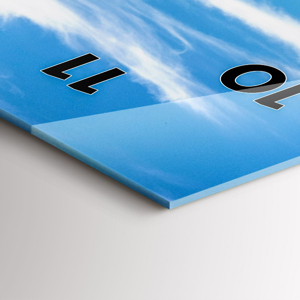 Vertical wall clock Chamonix Valley, French Alps