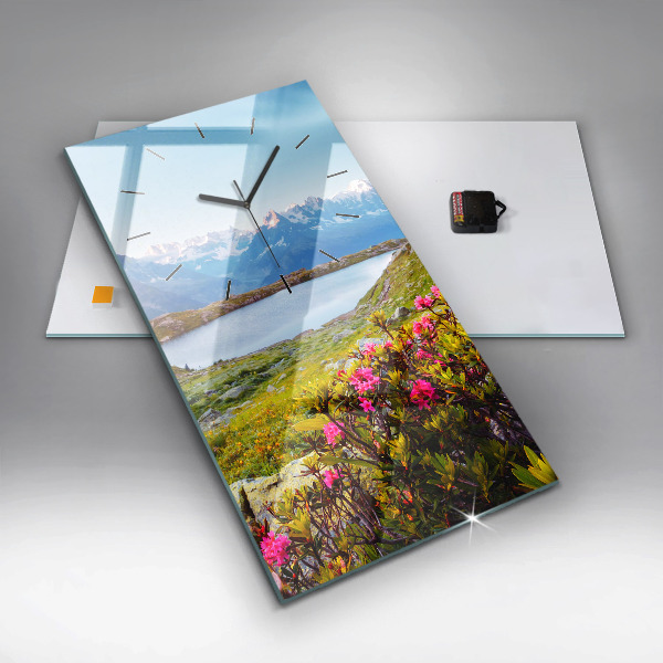 Vertical wall clock Mont Blanc Glacier Chamonix