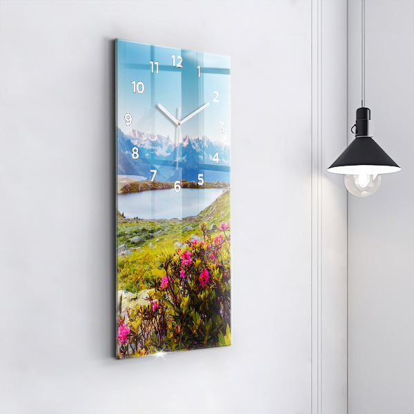 Vertical wall clock Mont Blanc Glacier Chamonix