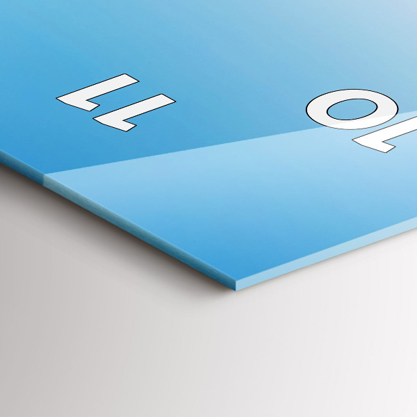 Vertical wall clock Mont Blanc Glacier Chamonix