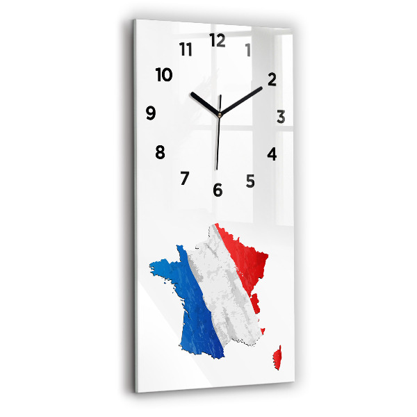 Vertical wall clock Flag of France