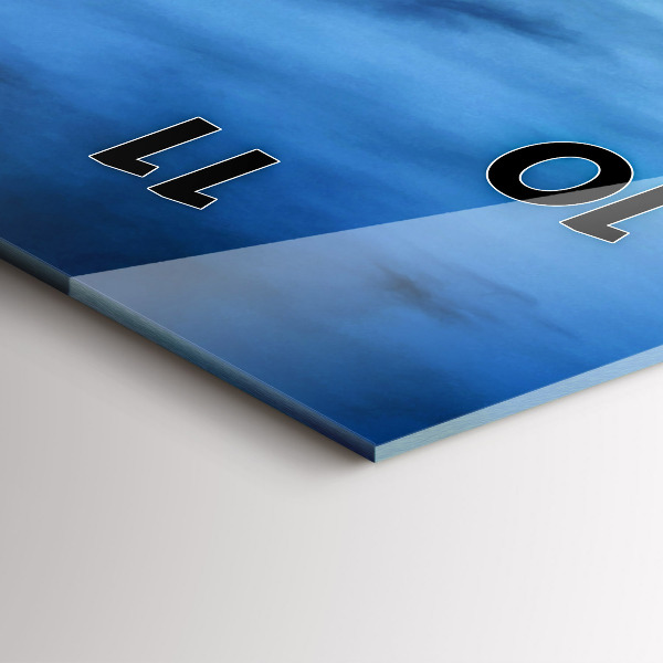 Vertical wall clock Temple in Bangkok Thailand