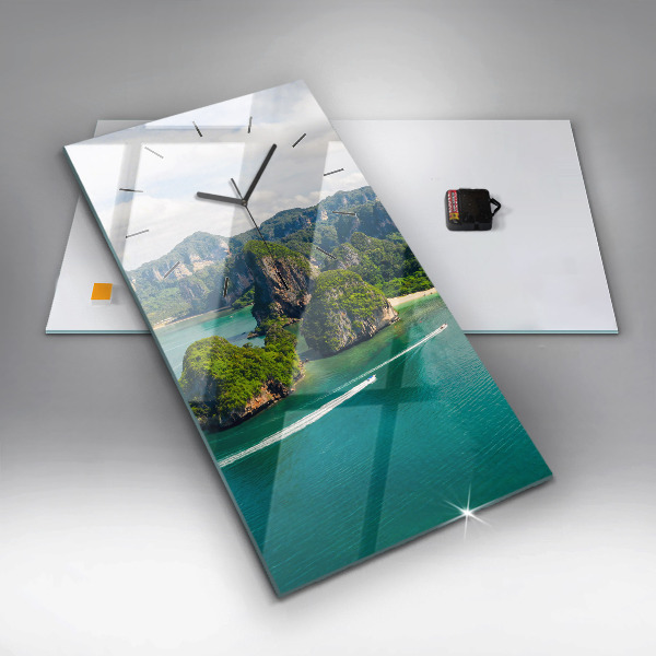 Vertical wall clock Island in Thailand