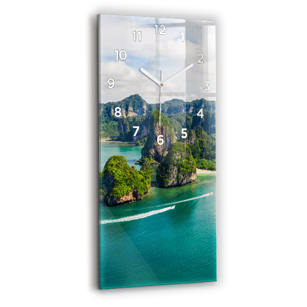 Vertical wall clock Island in Thailand