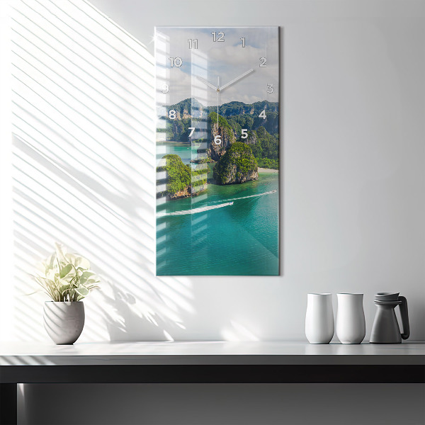 Vertical wall clock Island in Thailand