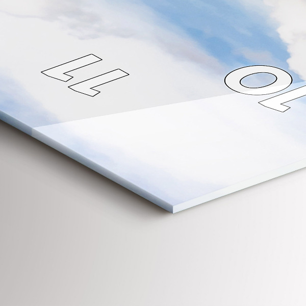 Vertical wall clock Island in Thailand