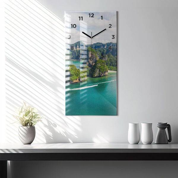 Vertical wall clock Island in Thailand