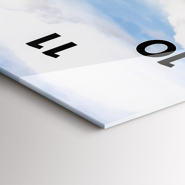 Vertical wall clock Island in Thailand