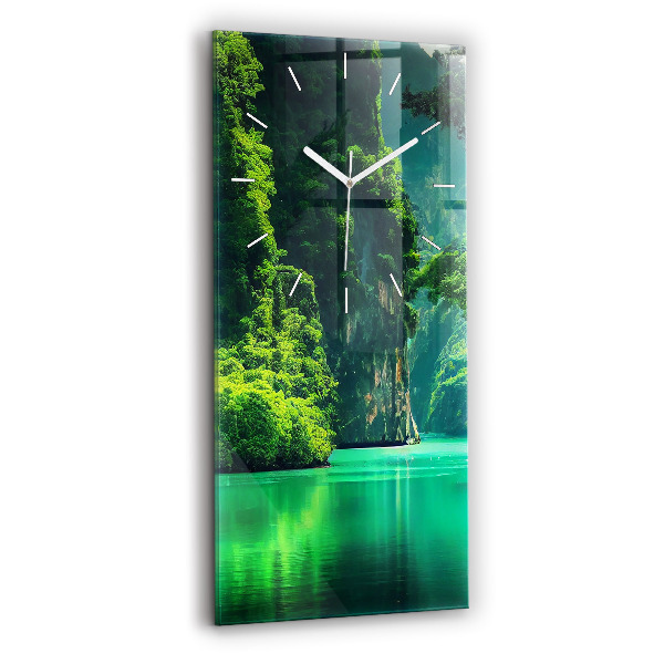 Vertical wall clock Thailand's natural landscape