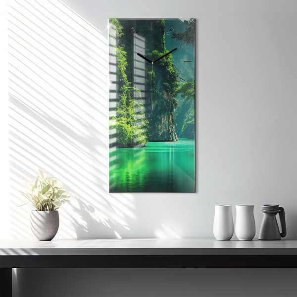 Vertical wall clock Thailand's natural landscape