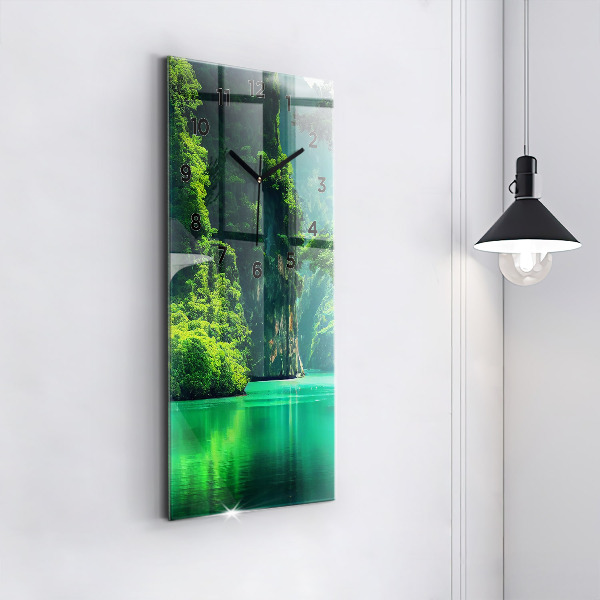 Vertical wall clock Thailand's natural landscape