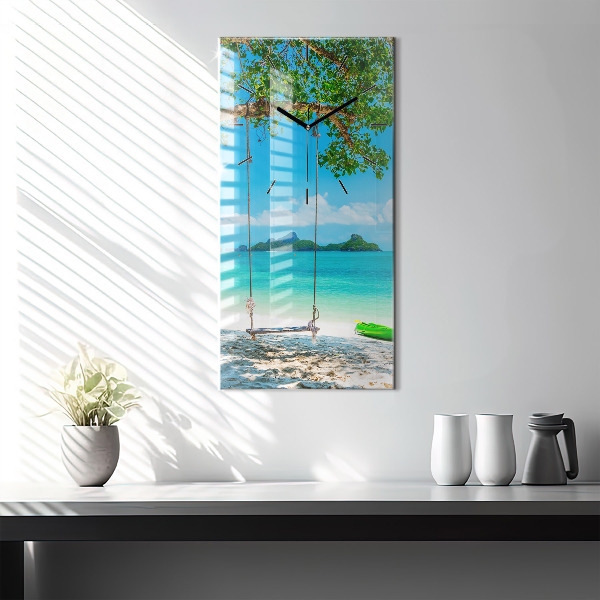 Vertical wall clock Sunny island Thailand