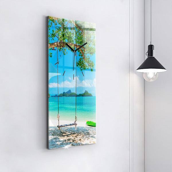 Vertical wall clock Sunny island Thailand