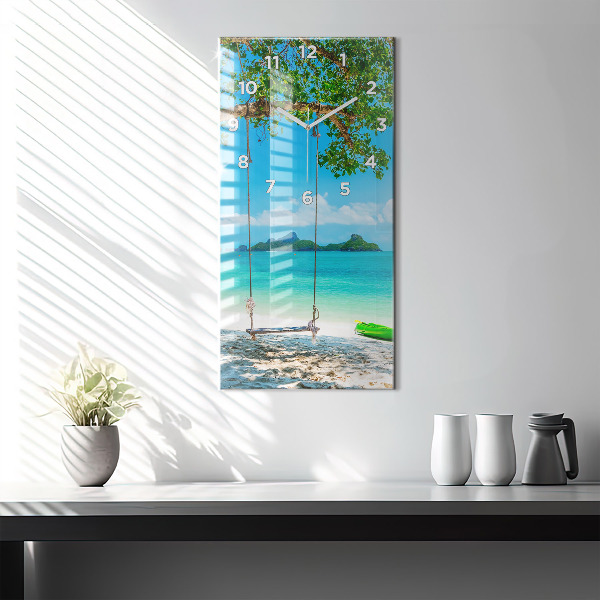 Vertical wall clock Sunny island Thailand