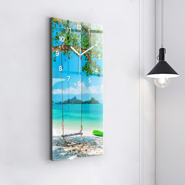 Vertical wall clock Sunny island Thailand