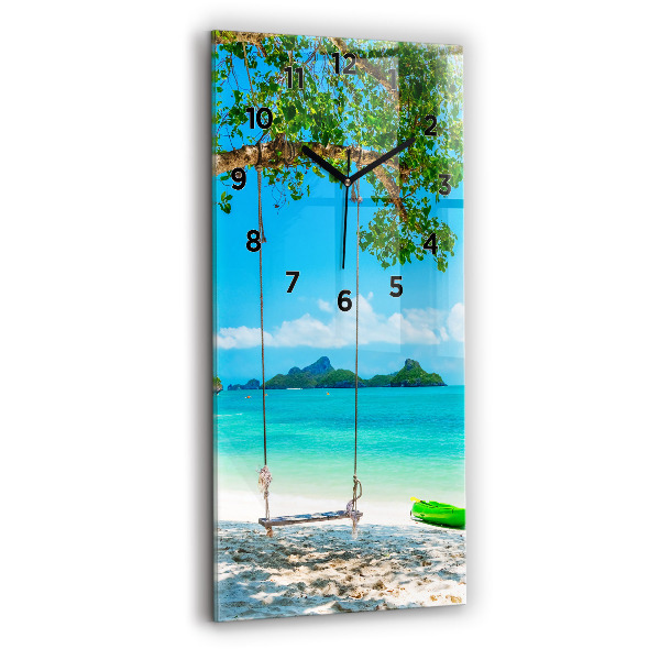 Vertical wall clock Sunny island Thailand