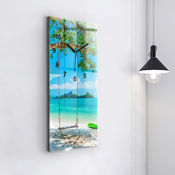 Vertical wall clock Sunny island Thailand