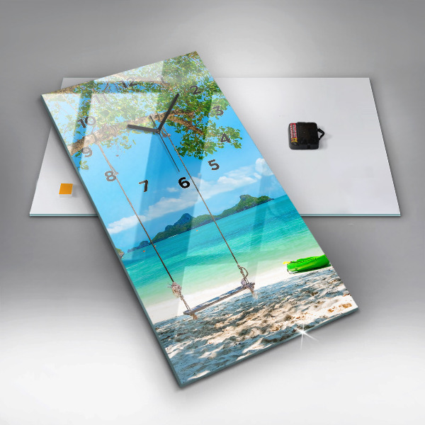 Vertical wall clock Sunny island Thailand