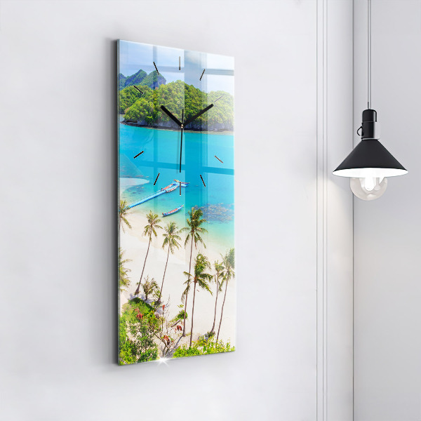 Vertical wall clock National Park Thailand