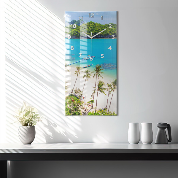 Vertical wall clock National Park Thailand