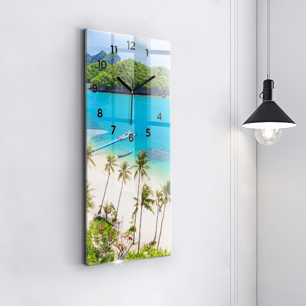 Vertical wall clock National Park Thailand