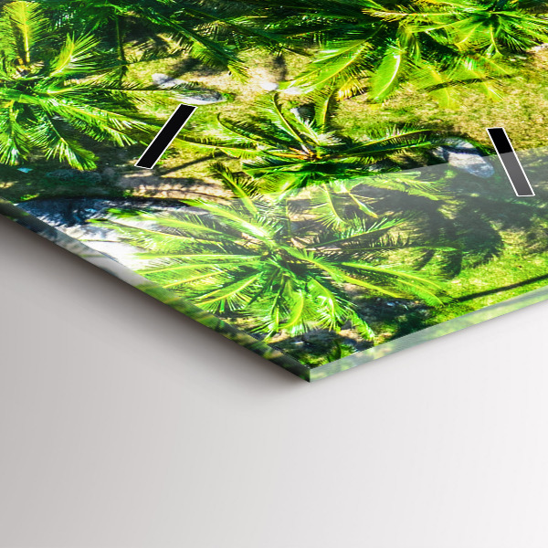 Vertical wall clock Tropical beach Koh Tao