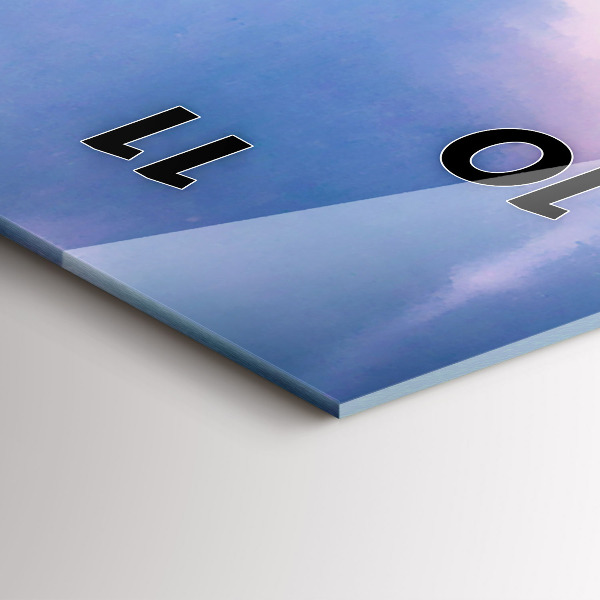 Vertical wall clock Geyser on the island of Iceland