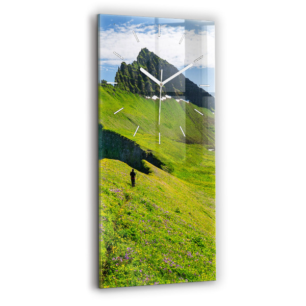 Vertical wall clock Hornstrandir Reserve Iceland